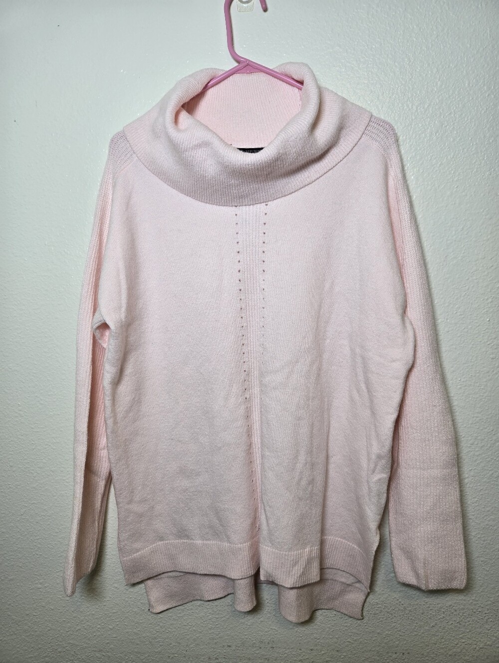 Banana Republic Turtleneck Sweater XL Pink Cozy Tunic Soft Ribbed NWT